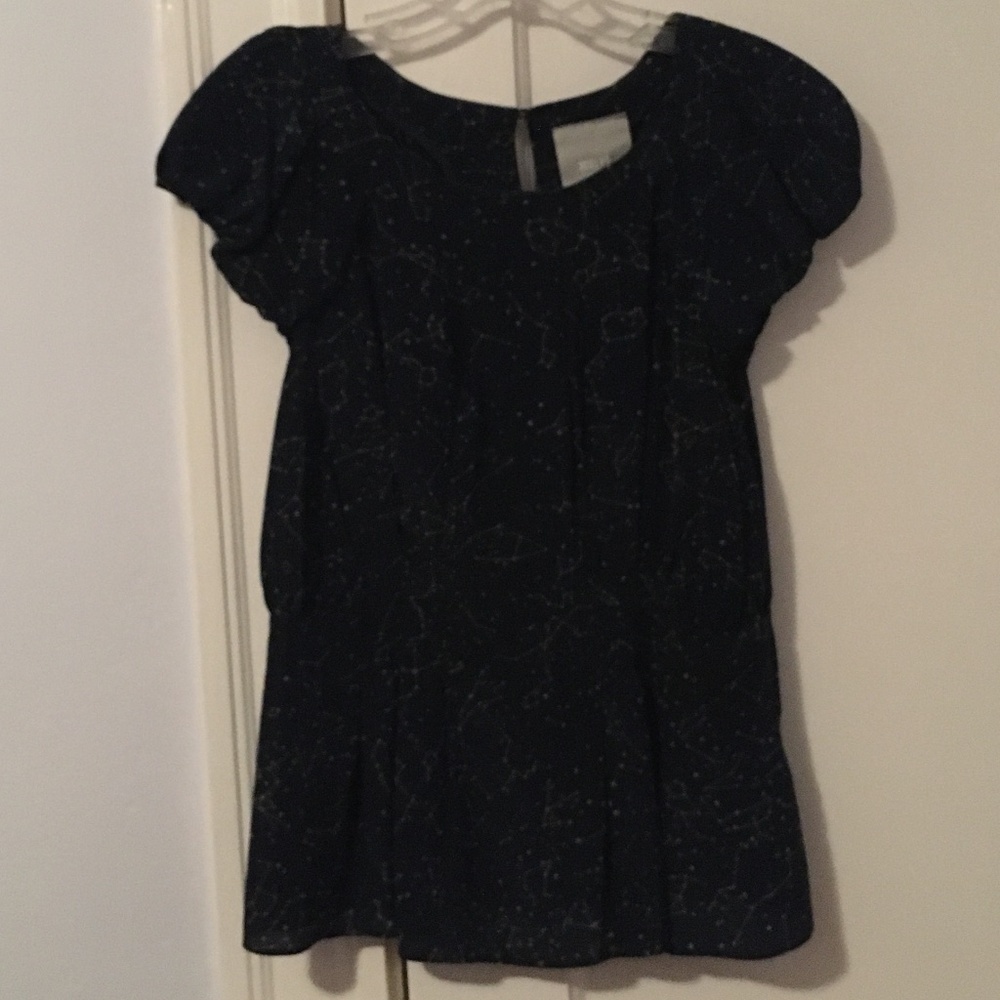 Maeve Silk Constellations Top